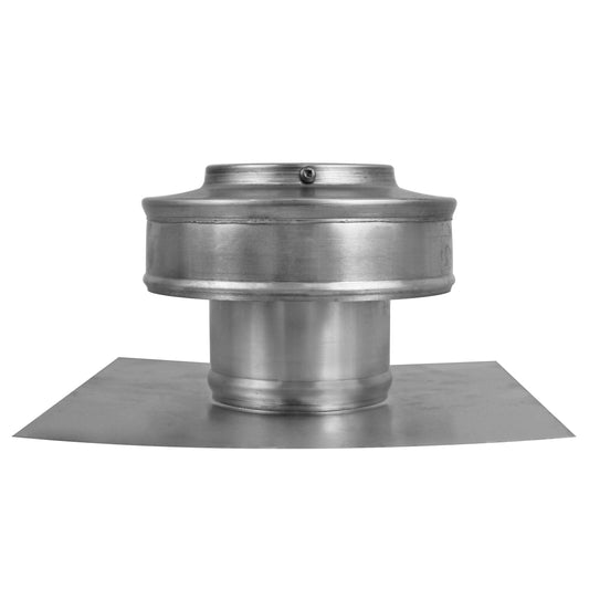 Model RBV-3-C2 | Round Back Roof Vent | 3" Diameter | 2" Tall Collar | Flat Flange | 7 Sq. In. NFA