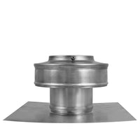 Static Vent - Round Back Roof Vent | Model RBV - 3 - C2 | 3" Diameter | 2" Tall Collar | Flat Flange | 7 Sq. In. NFA - Active Ventilation Products