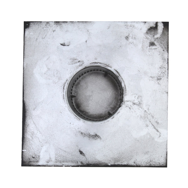 Static Vents - Round Back Roof Vent | 3" Diameter | 4" Tall Collar | Flat Flange | 7 Sq. In. NFA | Bottom View