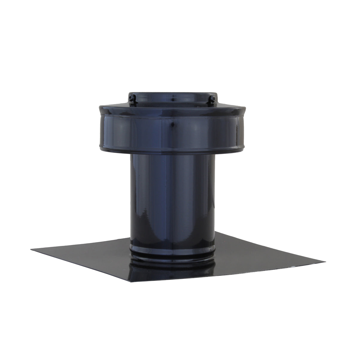 Static Vents - Round Back Roof Vent | 3" Diameter | 4" Tall Collar | Flat Flange | 7 Sq. In. NFA
