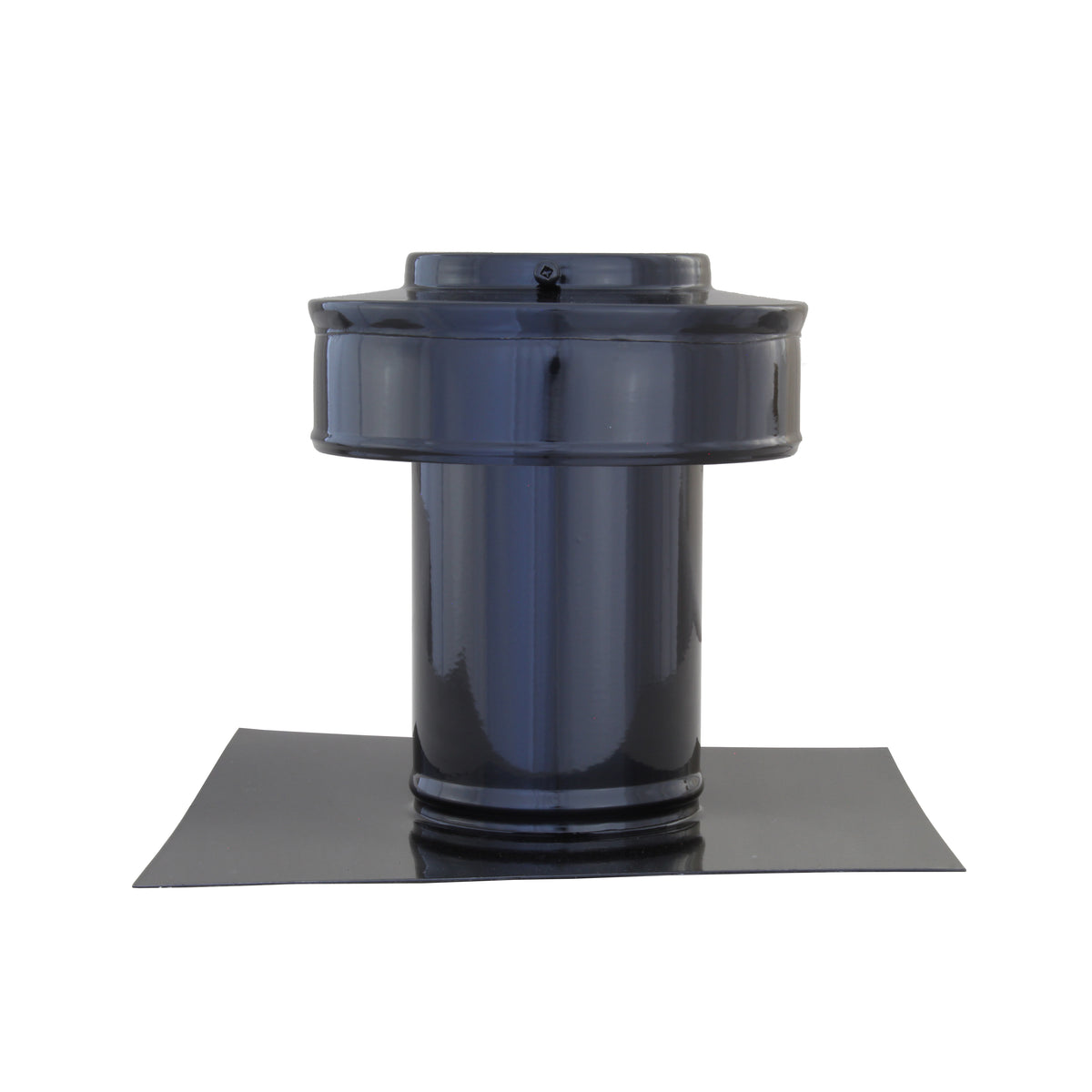 Static Vents - Round Back Roof Vent | 3" Diameter | 4" Tall Collar | Flat Flange | 7 Sq. In. NFA