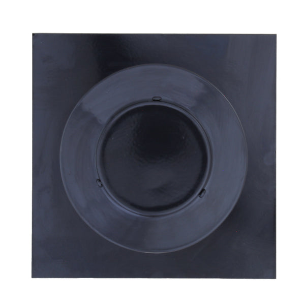Static Vents - Round Back Roof Vent | 3" Diameter | 4" Tall Collar | Flat Flange | 7 Sq. In. NFA | Top View