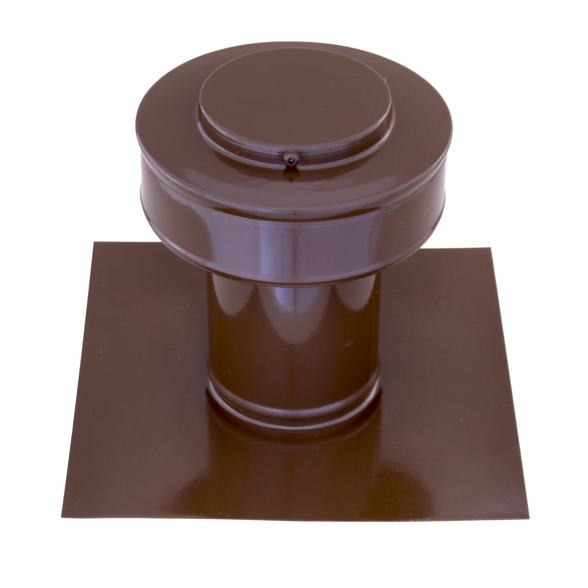 Static Vents - Round Back Roof Vent | 3" Diameter | 4" Tall Collar | Flat Flange | 7 Sq. In. NFA
