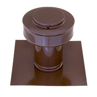 Static Vents - Round Back Roof Vent | 3" Diameter | 4" Tall Collar | Flat Flange | 7 Sq. In. NFA