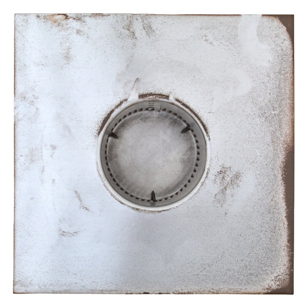 Static Vents - Round Back Roof Vent | 3" Diameter | 4" Tall Collar | Flat Flange | 7 Sq. In. NFA | Bottom View