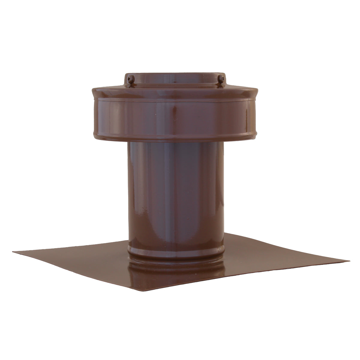 Static Vents - Round Back Roof Vent | 3" Diameter | 4" Tall Collar | Flat Flange | 7 Sq. In. NFA