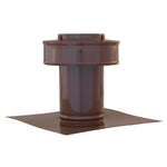 Static Vents - Round Back Roof Vent | 3" Diameter | 4" Tall Collar | Flat Flange | 7 Sq. In. NFA