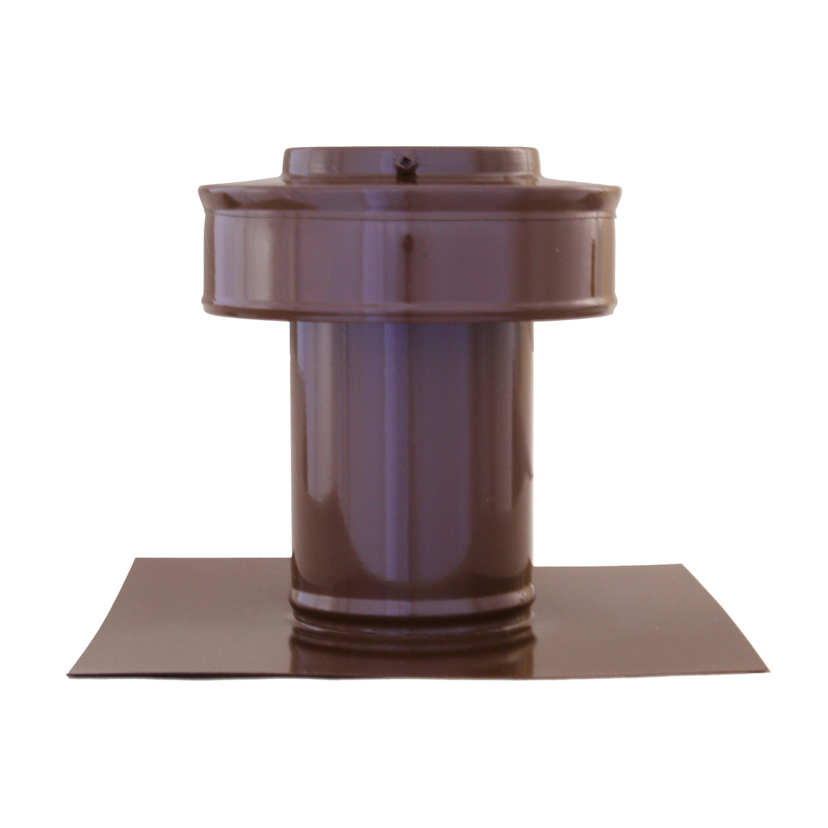 Static Vents - Round Back Roof Vent | 3" Diameter | 4" Tall Collar | Flat Flange | 7 Sq. In. NFA