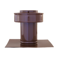 Static Vents - Round Back Roof Vent | 3" Diameter | 4" Tall Collar | Flat Flange | 7 Sq. In. NFA