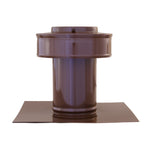 Static Vents - Round Back Roof Vent | 3" Diameter | 4" Tall Collar | Flat Flange | 7 Sq. In. NFA