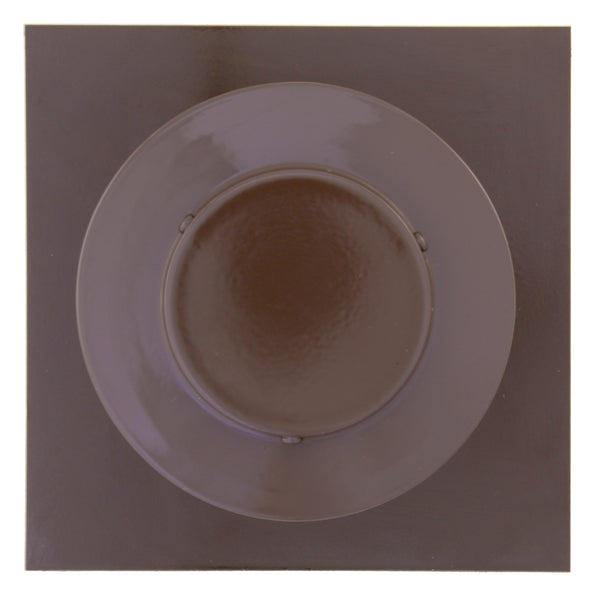 Static Vents - Round Back Roof Vent | 3" Diameter | 4" Tall Collar | Flat Flange | 7 Sq. In. NFA | Top View