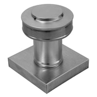 Model RBV - 3 - C4 - CMF - TP | Round Back Vent | 3" Diameter | " 4" Tall Collar | Curb Mount Flange | Tail Pipe - Active Ventilation Products