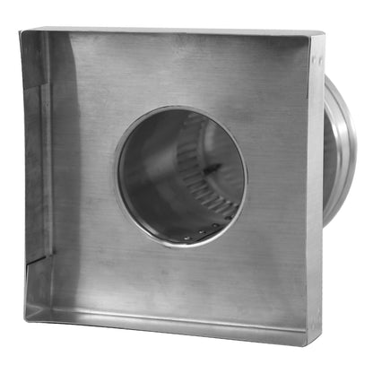 Model RBV-3-C4-CMF | Round Back Static Vent |  3″ Diameter | 4″ Tall Collar  |  7 Sq. In. NFA