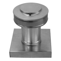 Static Vent 3" with Curb Mount Sub Base - Round Back Vent | 3″ Diameter | 4″ Tall Collar | 7 Sq. In. NFA - Active Ventilation Products