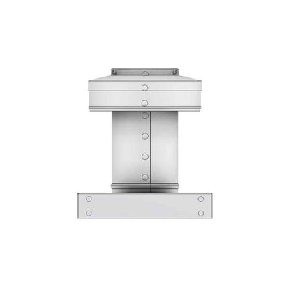 Static Vent 3" with Curb Mount Sub Base - Round Back Vent |  3″ Diameter | 4″ Tall Collar  |  7 Sq. In. NFA