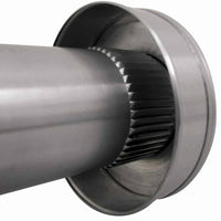 Model RBV - 3 - C4 - TP | Round Back Vent | 3" Diameter | 4" Tall Collar | Tail Pipe - Active Ventilation Products