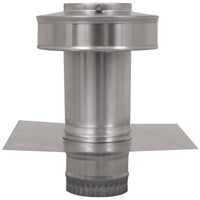 Model RBV - 3 - C4 - TP | Round Back Vent | 3" Diameter | 4" Tall Collar | Tail Pipe - Active Ventilation Products