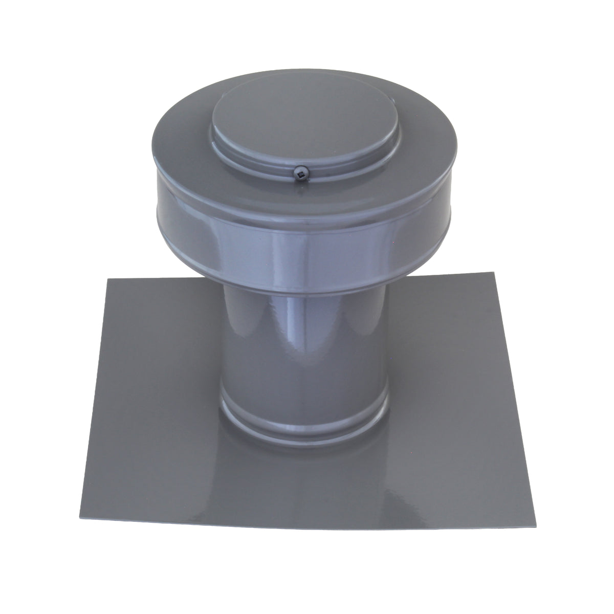 Static Vents - Round Back Roof Vent | 3" Diameter | 4" Tall Collar | Flat Flange | 7 Sq. In. NFA