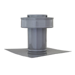Static Vents - Round Back Roof Vent | 3" Diameter | 4" Tall Collar | Flat Flange | 7 Sq. In. NFA