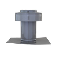 Static Vents - Round Back Roof Vent | 3" Diameter | 4" Tall Collar | Flat Flange | 7 Sq. In. NFA