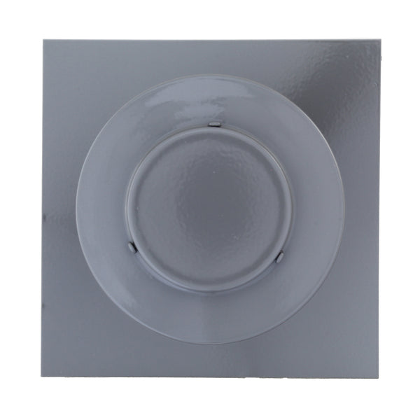 Static Vents - Round Back Roof Vent | 3" Diameter | 4" Tall Collar | Flat Flange | 7 Sq. In. NFA | Top View