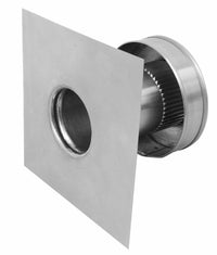 Static Vent - Round Back Roof Vent | 3" Diameter | 4" Tall Collar | Flat Flange | 7 Sq. In. NFA - Active Ventilation Products