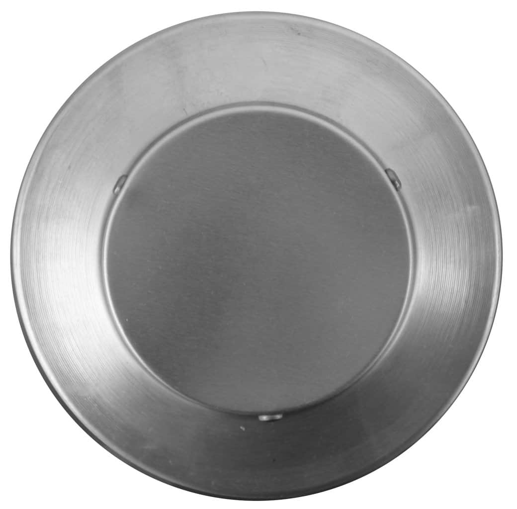 Model RBV-3-C4 | Round Back Roof Vent | 3" Diameter | 4" Tall Collar | Flat Flange | 7 Sq. In. NFA