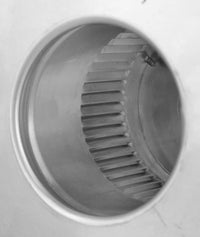 Static Vent - Round Back Roof Vent | Model RBV - 3 - C2 | 3" Diameter | 2" Tall Collar | Flat Flange | 7 Sq. In. NFA - Active Ventilation Products