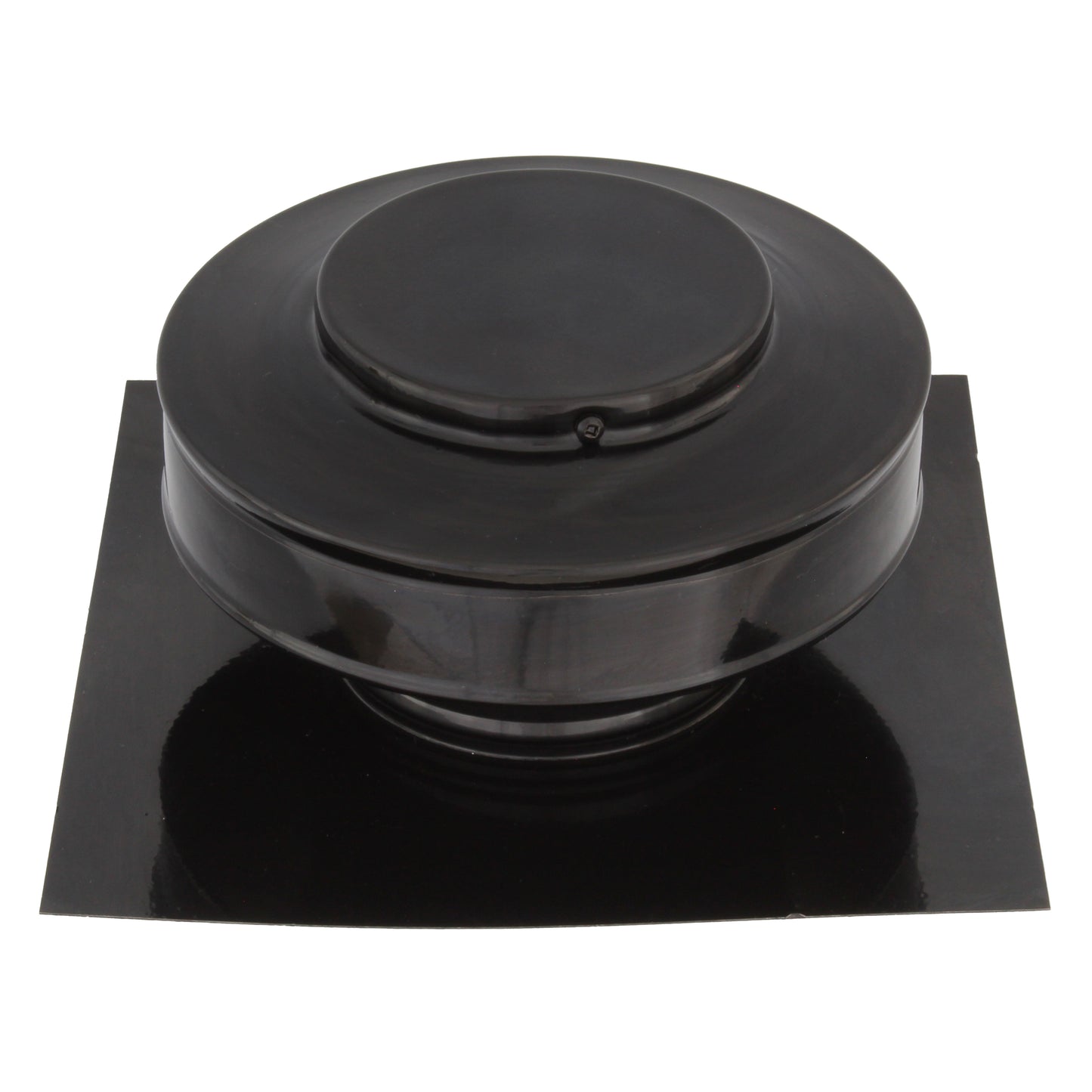 Static Vents - Round Back Roof Vent | 4" Diameter | 2" Tall Collar | Flat Flange | 12 Sq. In. NFA