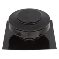 Static Vents - Round Back Roof Vent | 4" Diameter | 2" Tall Collar | Flat Flange | 12 Sq. In. NFA