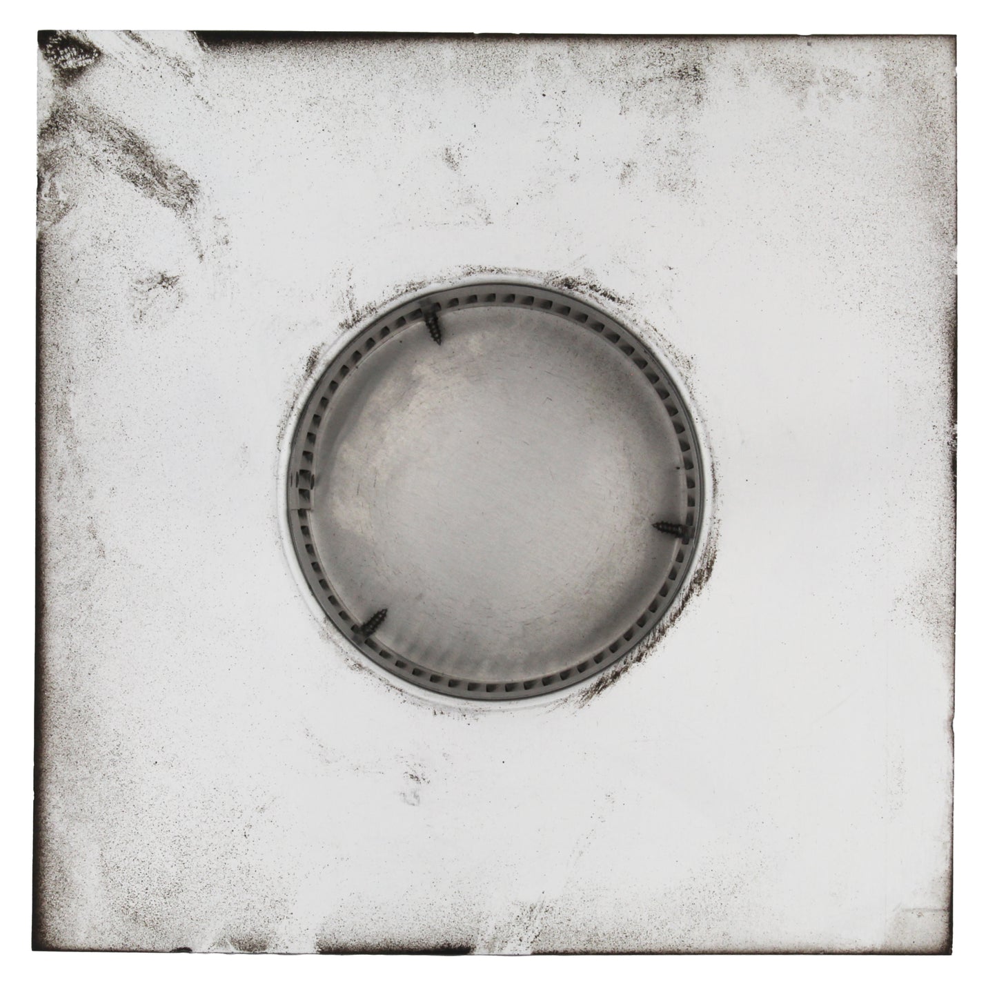 Static Vents - Round Back Roof Vent | 4" Diameter | 2" Tall Collar | Flat Flange | 12 Sq. In. NFA