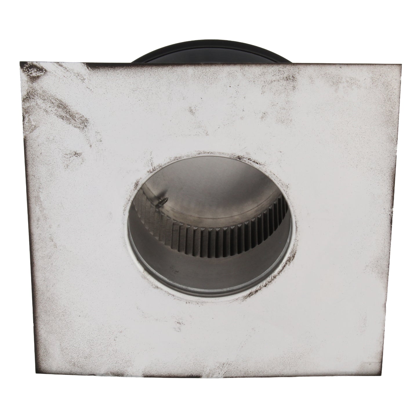 Static Vents - Round Back Roof Vent | 4" Diameter | 2" Tall Collar | Flat Flange | 12 Sq. In. NFA