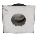Static Vents - Round Back Roof Vent | 4" Diameter | 2" Tall Collar | Flat Flange | 12 Sq. In. NFA