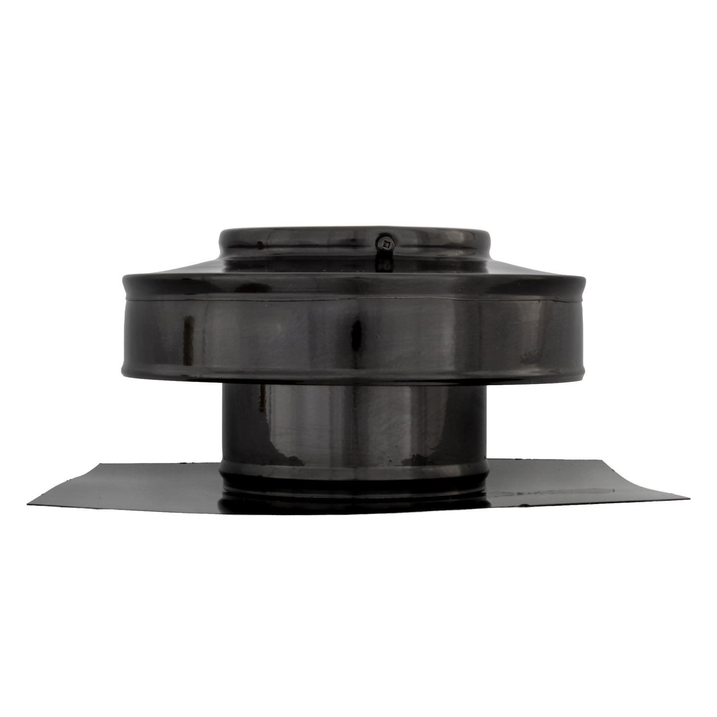 Static Vents - Round Back Roof Vent | 4" Diameter | 2" Tall Collar | Flat Flange | 12 Sq. In. NFA
