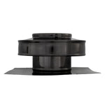 Static Vents - Round Back Roof Vent | 4" Diameter | 2" Tall Collar | Flat Flange | 12 Sq. In. NFA
