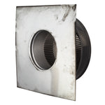 Static Vents - Round Back Roof Vent | 4" Diameter | 2" Tall Collar | Flat Flange | 12 Sq. In. NFA