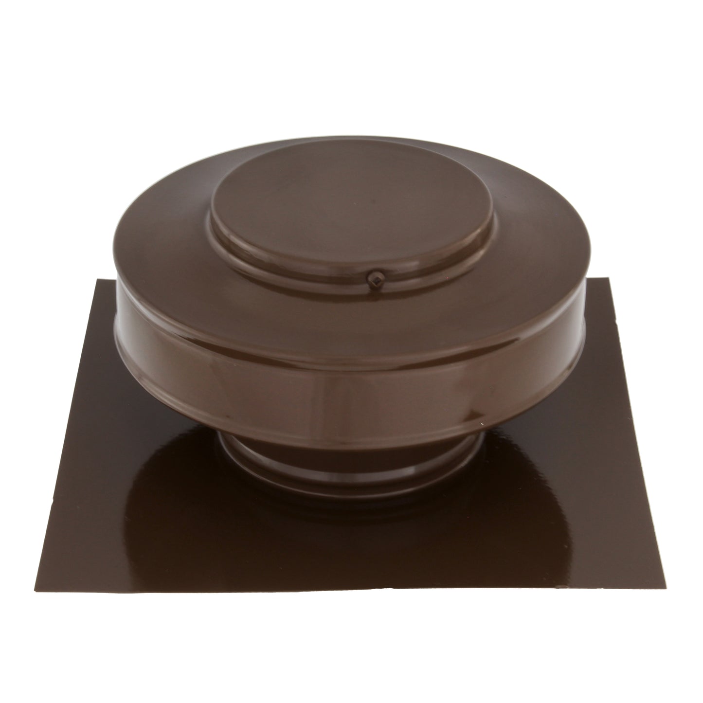 Static Vents - Round Back Roof Vent | 4" Diameter | 2" Tall Collar | Flat Flange | 12 Sq. In. NFA