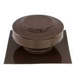 Static Vents - Round Back Roof Vent | 4" Diameter | 2" Tall Collar | Flat Flange | 12 Sq. In. NFA