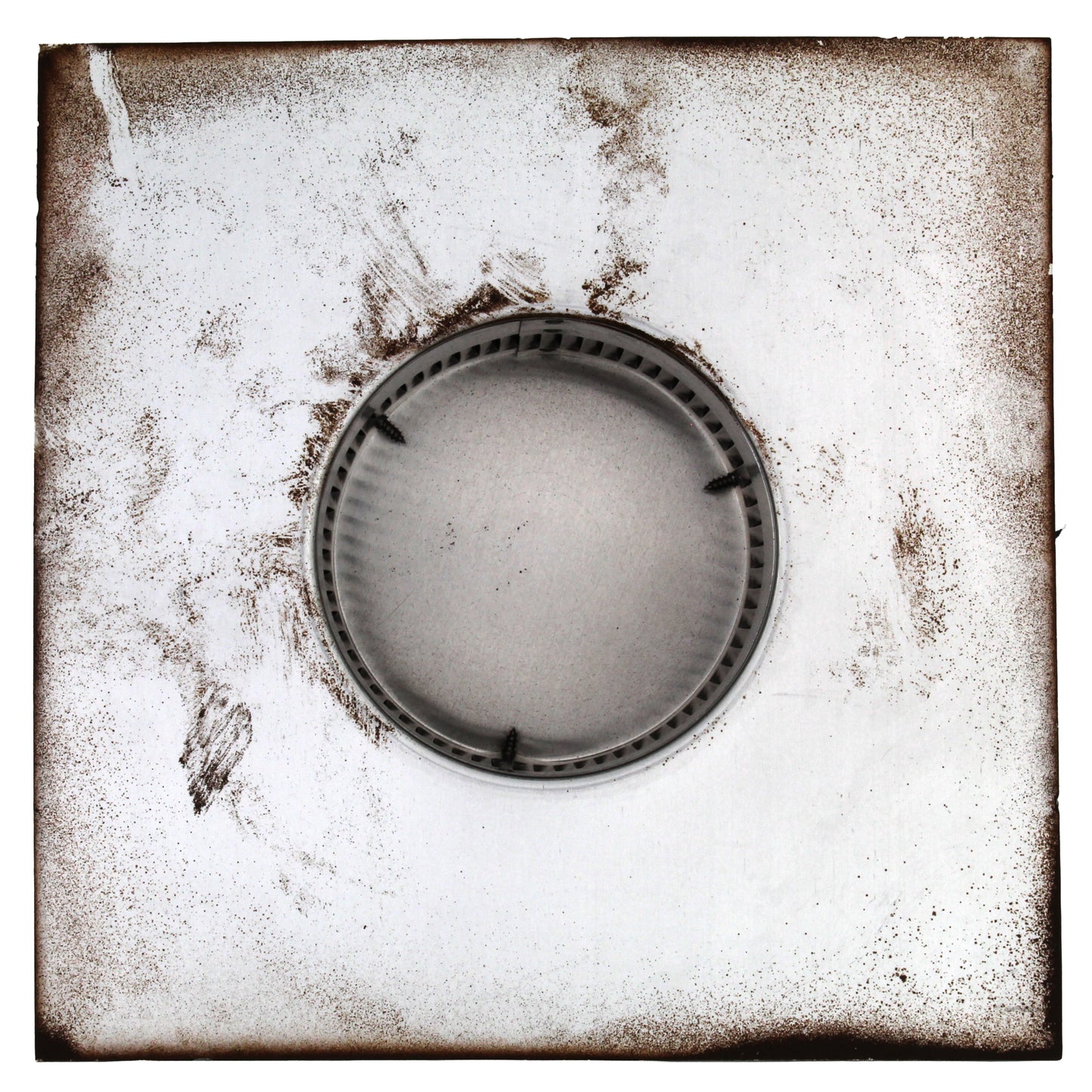 Static Vents - Round Back Roof Vent | 4" Diameter | 2" Tall Collar | Flat Flange | 12 Sq. In. NFA