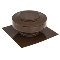Static Vents - Round Back Roof Vent | 4" Diameter | 2" Tall Collar | Flat Flange | 12 Sq. In. NFA