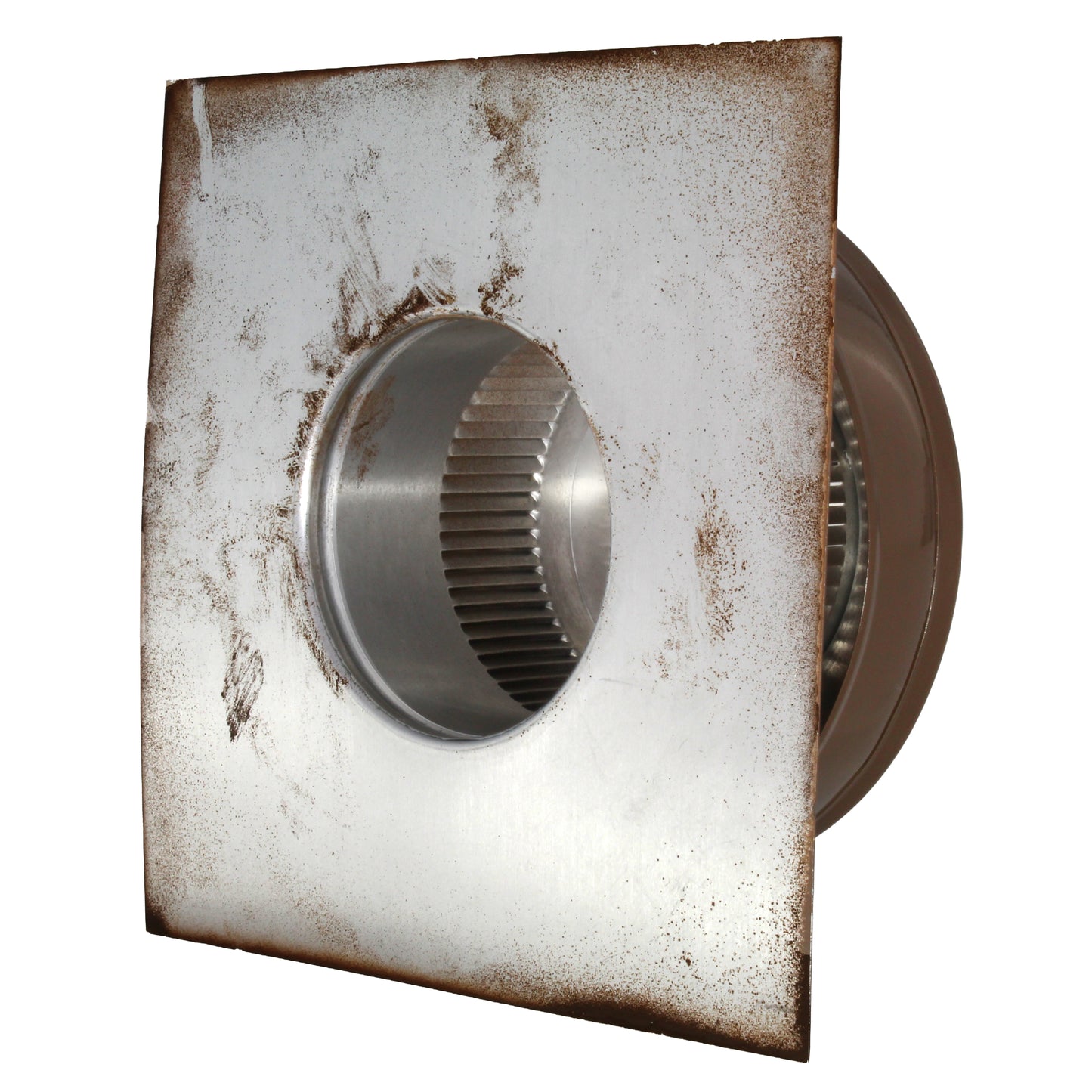 Static Vents - Round Back Roof Vent | 4" Diameter | 2" Tall Collar | Flat Flange | 12 Sq. In. NFA