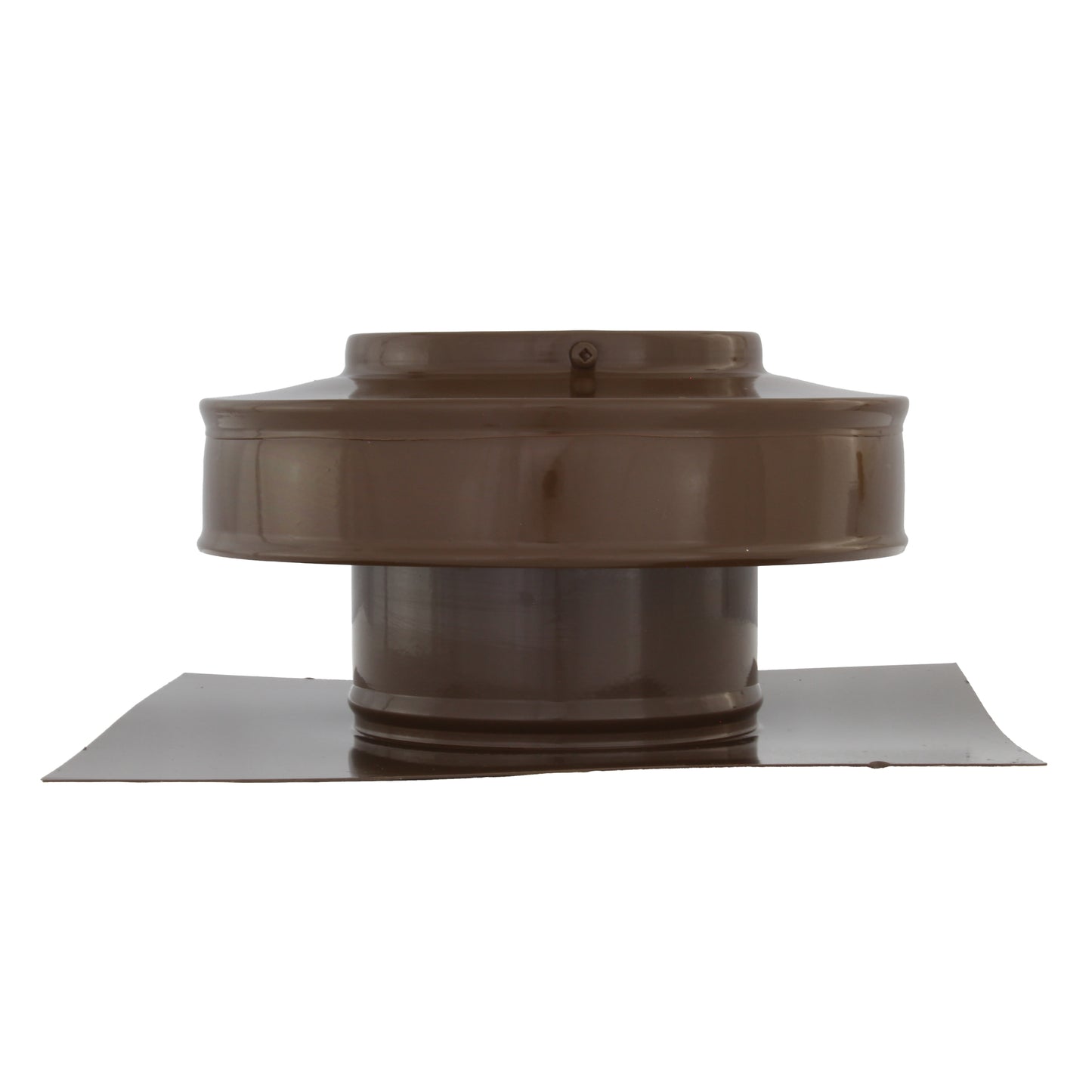 Static Vents - Round Back Roof Vent | 4" Diameter | 2" Tall Collar | Flat Flange | 12 Sq. In. NFA