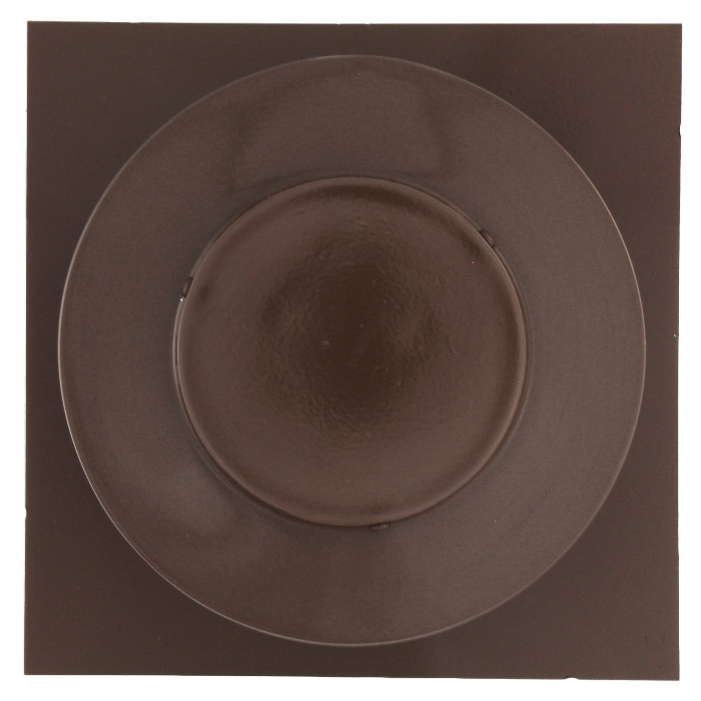 Static Vents - Round Back Roof Vent | 4" Diameter | 2" Tall Collar | Flat Flange | 12 Sq. In. NFA