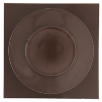 Static Vents - Round Back Roof Vent | 4" Diameter | 2" Tall Collar | Flat Flange | 12 Sq. In. NFA