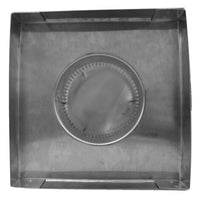 Static Vent 4" with Curb Mount Sub - Base - Round Back Vent | 4" Diameter | 2" Tall Collar | 12 Sq. In. NFA - Active Ventilation Products