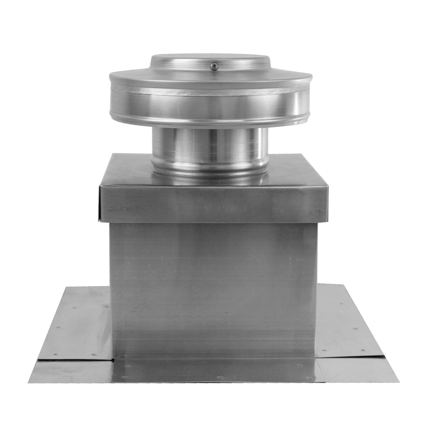 Model RBV-4-C2-CMF-TP | Round Back Vent  |  4" Diameter | " 2" Tall Collar  | Curb Mount Flange  |  Tail Pipe