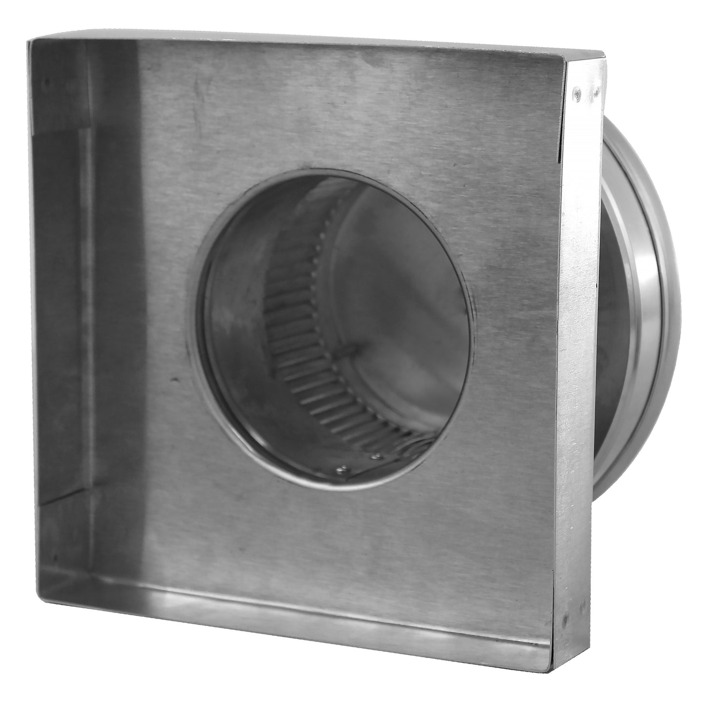 Model RBV-4-C2-CMF | Round Back Static Vent |  4" Diameter | 2" Tall Collar  |  12 Sq. In. NFA