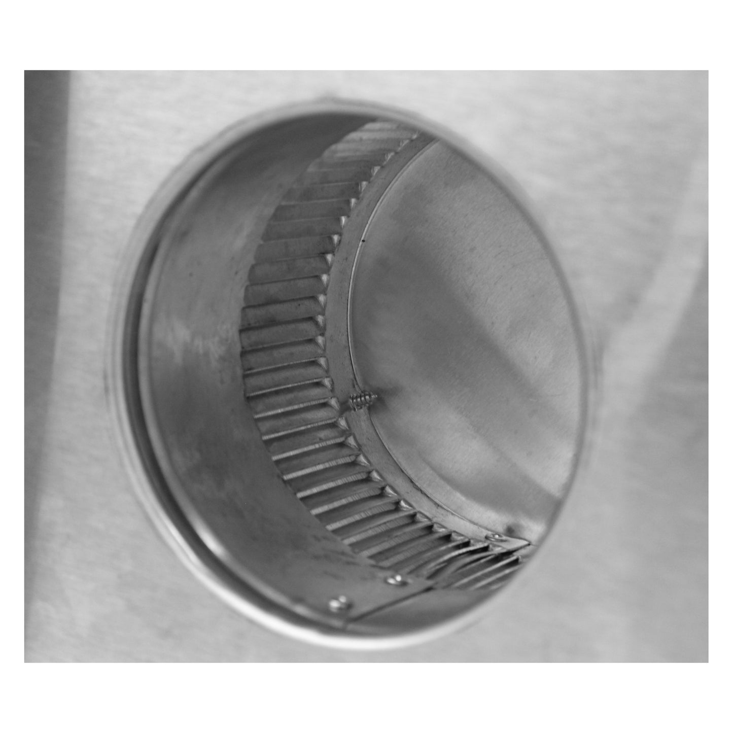 Model RBV-4-C2-CMF | Round Back Static Vent |  4" Diameter | 2" Tall Collar  |  12 Sq. In. NFA