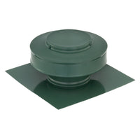 Static Vents - Round Back Roof Vent | 4" Diameter | 2" Tall Collar | Flat Flange | 12 Sq. In. NFA