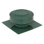 Static Vents - Round Back Roof Vent | 4" Diameter | 2" Tall Collar | Flat Flange | 12 Sq. In. NFA